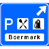 Beslissingswegwijzer langs autosnelweg